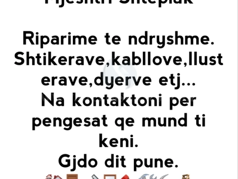 Kerkoj pun / Riparues shtepiak