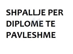 SHPALLJE PER DIPLOME TE PAVLESHME 