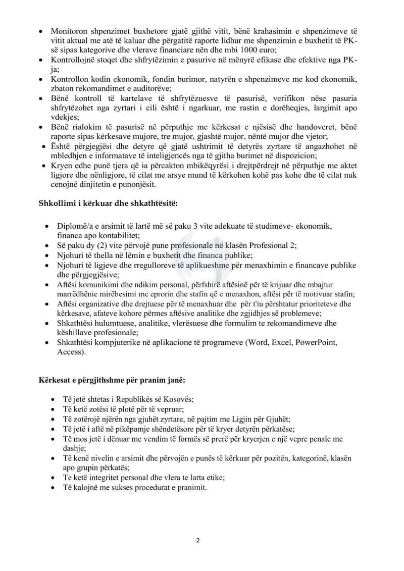 POLICIA E KOSOVËS SHPALL KONKURS PUNE — fotografia 3