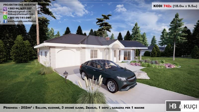 Plane per Shtepi nje kateshe/projektim dhe ndertim — fotografia 2