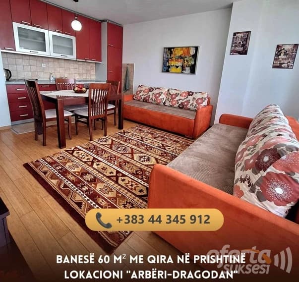 Jap me qira banesen 60m2 kati i -VII-/Prishtine — fotografia 1