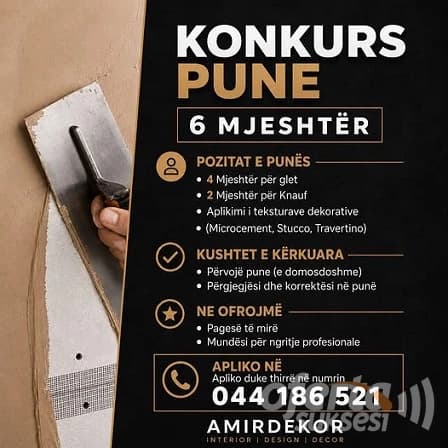 Ofroj punë për 6 mjeshtër — fotografia 1