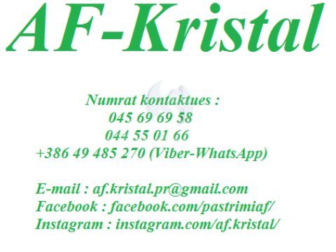 AF Kristal ofron shërbime pastrimi