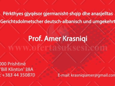 Përkthime shqip-gjermanisht dhe anasjelltas