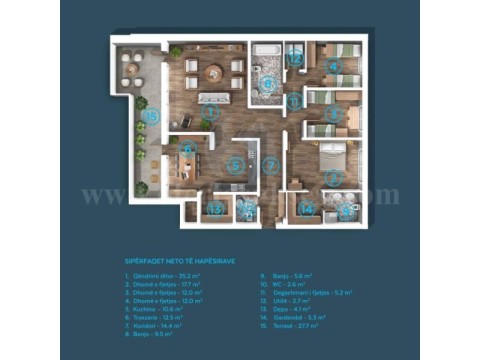 Shes banesen/penthouse-eksluziv 204m² kati i -XI-/Prishtine