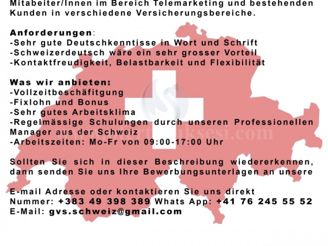 GVS ofron mundësi punësimi për ju që keni njohuri në Gjermanisht